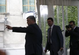 Petro Poroshenko and Svyatoslav Tsegolko