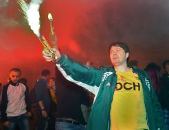 Action in support of the football club "Metalist" (Kharkiv)