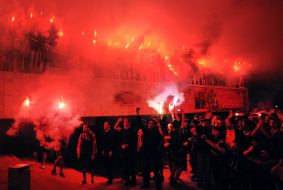 Action in support of the football club "Metalist" (Kharkiv)