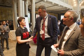 Vitali Klitschko and Olga Gvozdetska