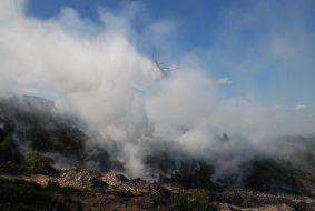The fire at the dump in the Lviv region