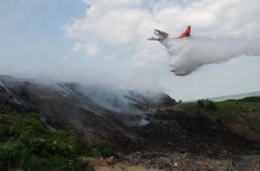 The fire at the dump in the Lviv region