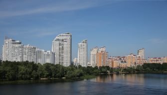 Obolon Embankment in Kiev