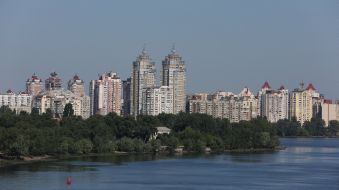 Obolon Embankment in Kiev