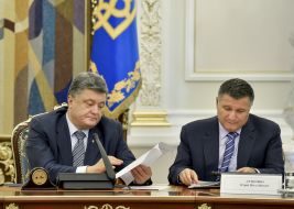 Petro Poroshenko and Arsen Avakov