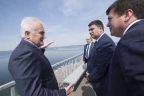 Inspection of the upper reservoir of the Dniester PSH