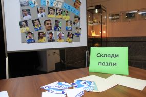 Soccer exhibition in Dnepr