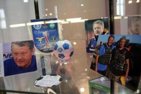 Soccer exhibition in Dnepr