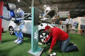 The exhibition of Electric cars