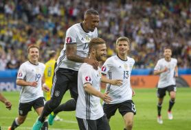 Euro 2016. Team Germany - Ukraine team