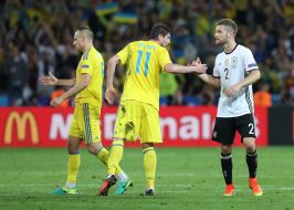 Euro 2016. Team Germany - Ukraine team
