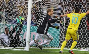 Euro 2016. Team Germany - Ukraine team