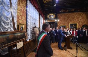 Петр Порошенко в музее Ханенко