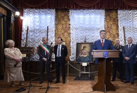 Петр Порошенко в музее Ханенко