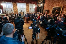 Петр Порошенко в музее Ханенко