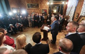 Петр Порошенко в музее Ханенко