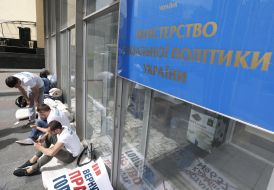 Protest of immigrants