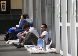 Protest of immigrants