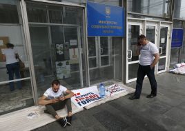 Protest of immigrants