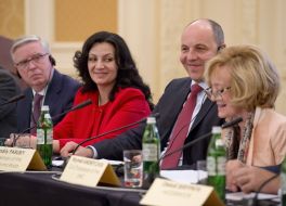 Pat Cox, Ivanna Klympush-Tsintsadze, Andrey Paruby, Raynell Andreychuk