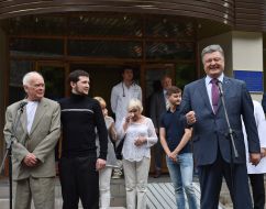Petro Poroshenko meeting with Gennady Afanasyev and Yuri Soloshenko