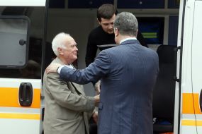 Petro Poroshenko meeting with Gennady Afanasyev and Yuri Soloshenko