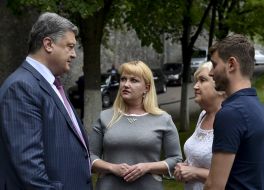 Petro Poroshenko and Gennady Afanasiev