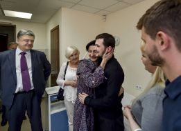 Petro Poroshenko and Gennady Afanasiev