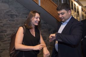 Vladimir Groisman and Myroslava Gongadze