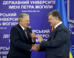 Petro Poroshenko and Leonid Klymenko