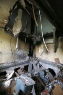 In Krasnogorovka shell hit the an apartment house
