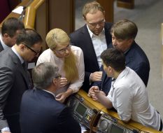 Yulia Tymoshenko, Serhiy Vlasenko, Oleksandr Abdullin and Nadezhda Savchenko