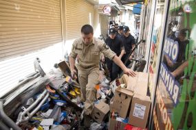 Погром на автомобильном рынке