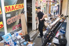 Погром на автомобильном рынке