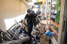 Погром на автомобильном рынке