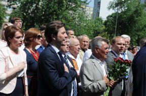 Liliya Grynevych, Pavlo Rozenko, Evgen Nyschuk and Oleksandr Moroz
