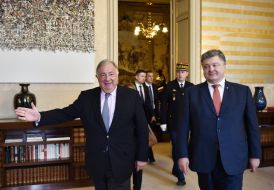 Petro Poroshenko and Gerard Larche