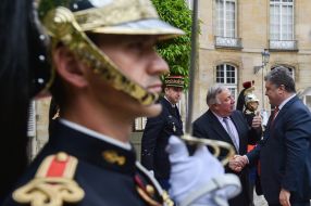 Petro Poroshenko and Gerard Larche