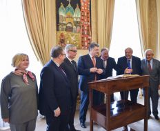 Petro Poroshenko and Gerard Larche