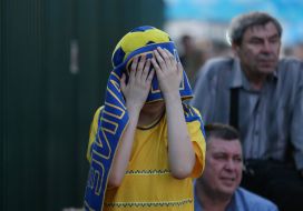 The fans in the fan zone