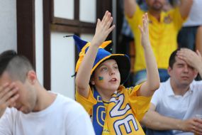 The fans in the fan zone