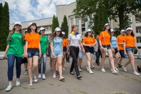 Marina Poroshenko at the opening of ICC "Artek"