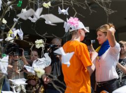 Marina Poroshenko at the opening of ICC "Artek"