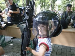 Children visiting the project "City of professions"