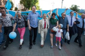 Crimean Tartars unfurled the national flag