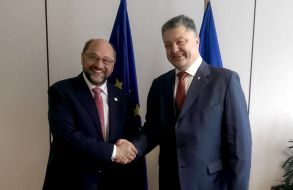 Petro Poroshenko and Martin Schulz