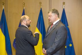 Petro Poroshenko and Martin Schulz