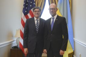 Арсеній Яценюк та Джейкоб Лью