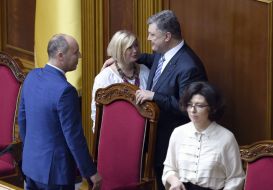 Irina Gerashchenko, Andrey Paruby, Oksana Syroed/ Petr Poroshenko