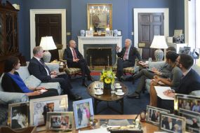 Arseniy Yatsenyuk and Joe Biden